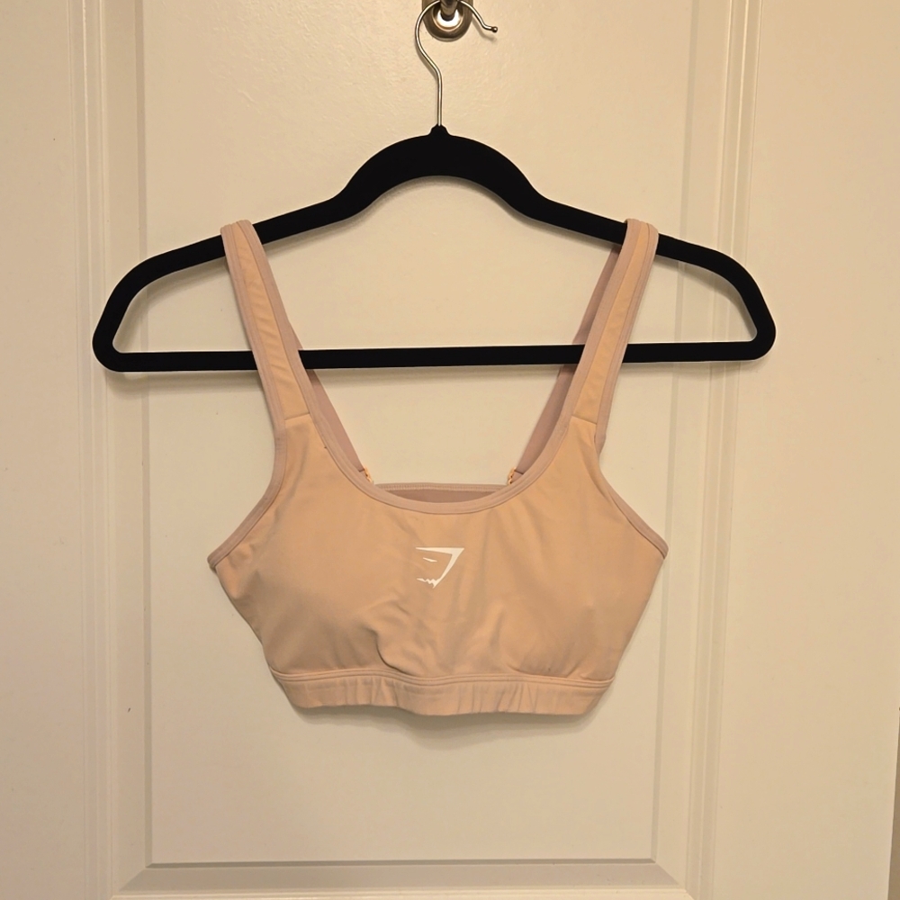Gymshark Pink Padded Sports Bra (Size Small)